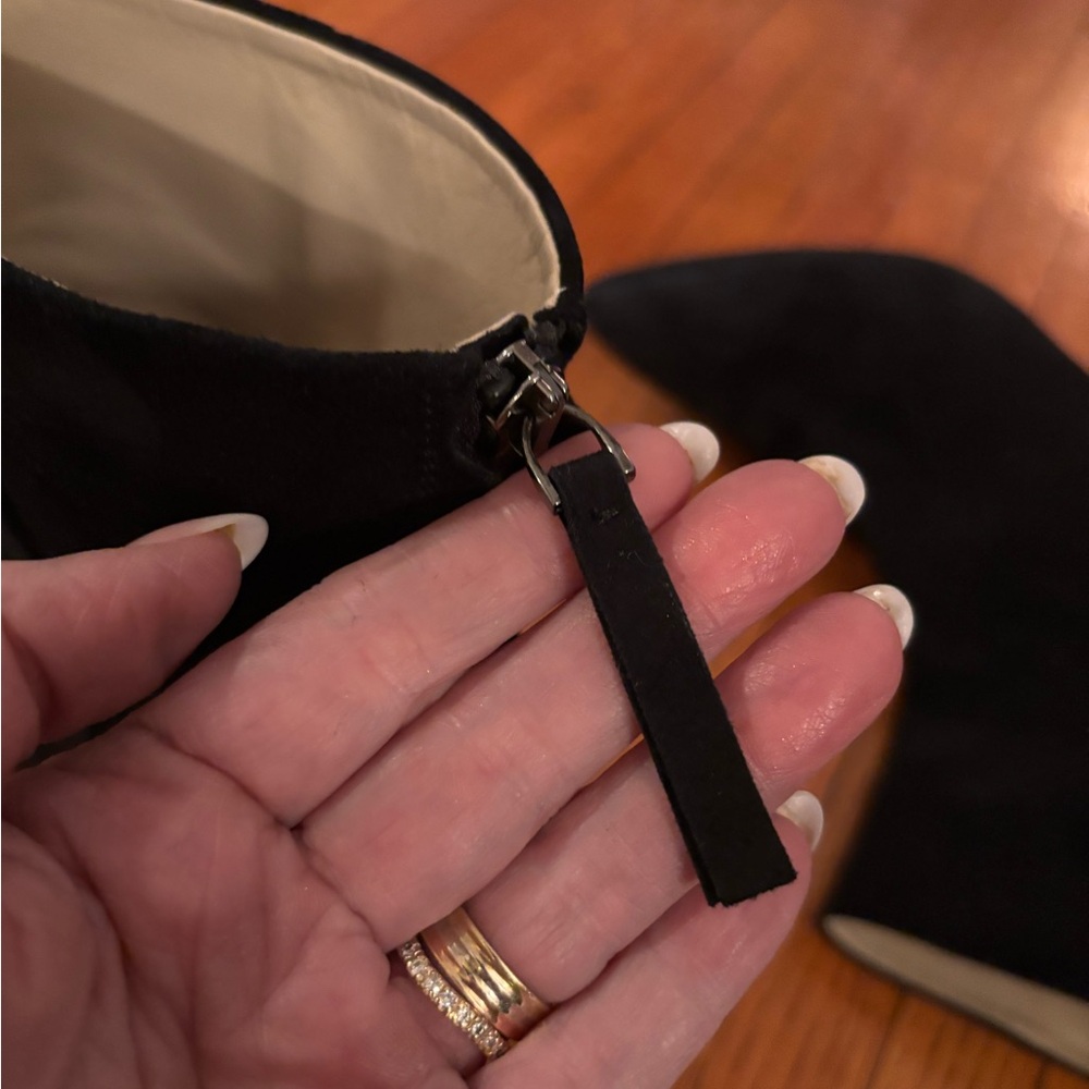 Theory Block Heel Bootie In Suede - image 6